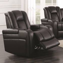 Delangelo Casual Power Recliner with Cup Holders, Storage Console and USB Port
